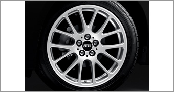 Aluminum wheel (BBS) (17×7J aluminum (tongue elephant))
