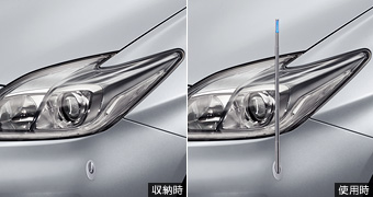 Fender lamp (electromotive remote control expansion and contraction type (front automatic))