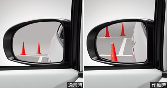 Reverse gearing mirror