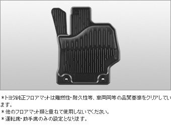 Rubber mat (snow type) (front set)
