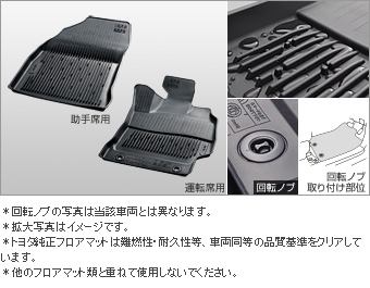 スノー・レジャー用フロアマット（縁高タイプ）(フロント)