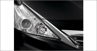 Headlight garnish (plating)