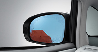 Lane clearing blue mirror