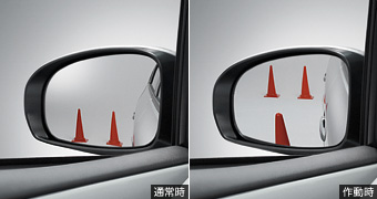 Reverse gearing mirror