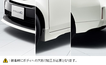 エアロパーツセット フロントスポイラー/リヤバンパースポイラー/サイドスパッツ(セットアイテム)