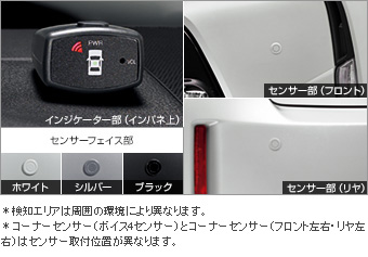 コーナーセンサー（ボイス４センサーインジケーター表示タイプ） コーナーセンサー(ボイス４センサー（インジケーターキット）)(センサーキット)/コーナーセンサー（フロント左右） コーナーセンサー(フロン