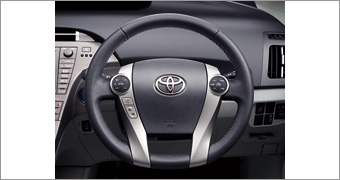 Leather volume steering wheel