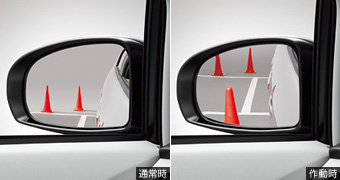 Reverse gearing mirror