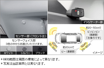 コーナーセンサー（ボイス４センサー） コーナーセンサー(ボイス４センサー（インジケーターキット）)(センサーキット)