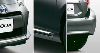 Plated garnish set front bumper garnish (plating)/side garnish (set item)/rear bumper garnish (plating)