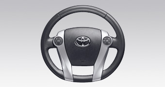 Leather volume steering wheel