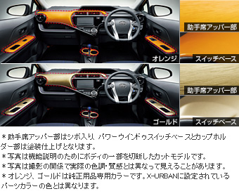 インテリアパネルセット（オレンジ） インテリアパネル(セット　オレンジ)/プライマ(インテリアパネルセット　オレンジ)　インテリアパネルセット（ゴールド） インテリアパネル(セット　ゴールド)/プライ