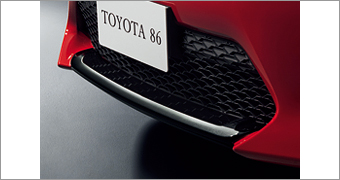 Front bumper garnish