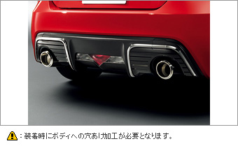 Rear bumper garnish (type A)