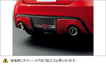 Rear bumper garnish (type B)